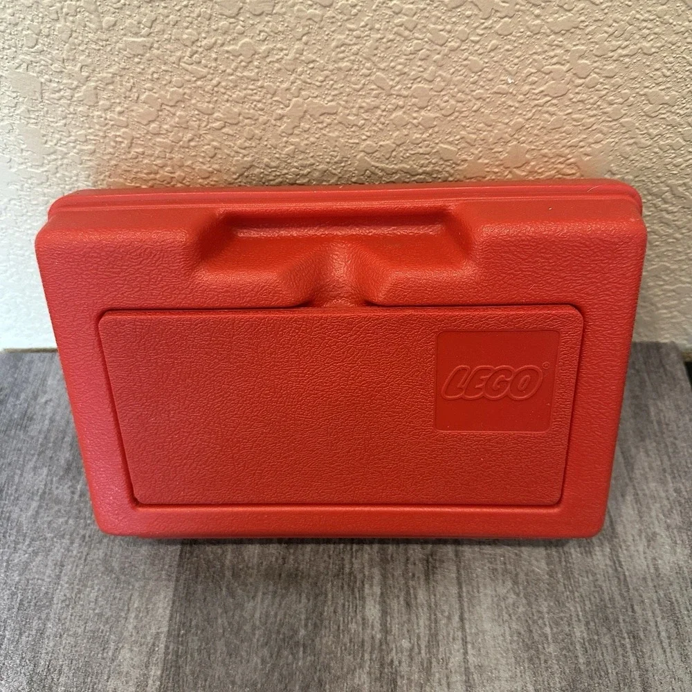 Vintage 1980s Red Lego Carry Case Storage Container Made In USA Pencil Case